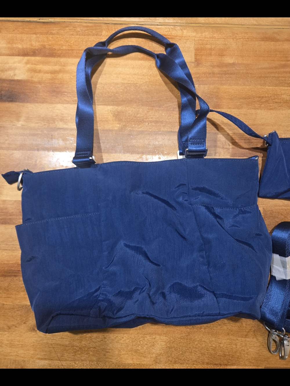 Baggallini Navy Everyday Tote with Crossbody Strap - Picture 7 of 10